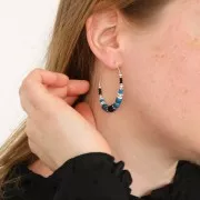 Perle sfaccettate Heishi - pietra semipreziosa 5,5x3 mm - Onice nero x20