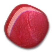 Rombo piatto mm. 28 Dark Rosa Chalk pagliuzze x1