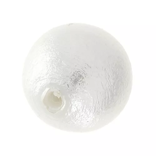Cotton Pearls semi-forato Miyuki 12 mm - White x1