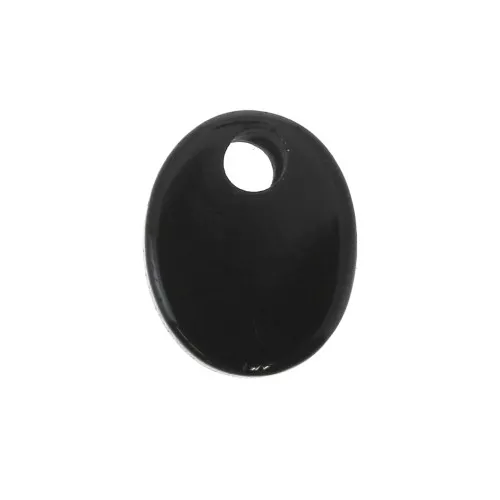 zecchino ovale 10x8 mm Pietra Gemma - Black Onyx x1