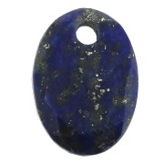 Pendente ovale sfaccettato 14x10 mm Pietra Gemma - Lapis Lazuli x1