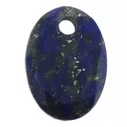 Pendente ovale sfaccettato 14x10 mm Pietra Gemma - Lapis Lazuli x1