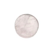 Cabochon rotondo sfaccettato 6mm Quartz rosa x1