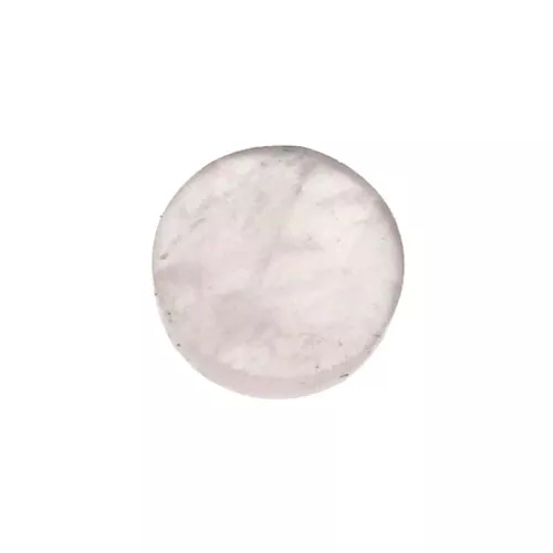Cabochon rotondo sfaccettato 6mm Quartz rosa x1
