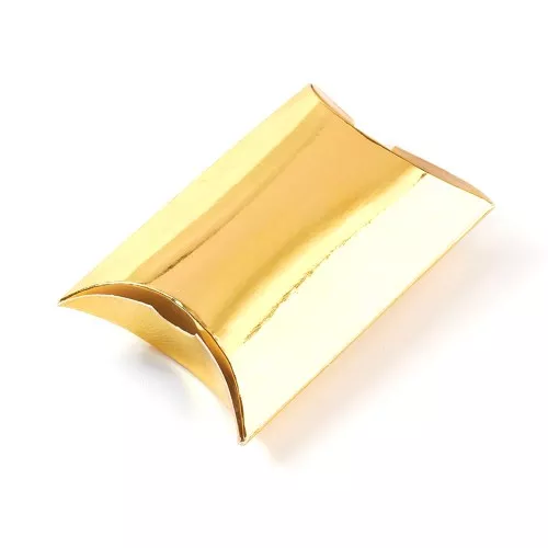 Bustina in cartone per gioielli 8.5x6x2 cm - Dorato x1
