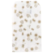 Bustinaien carta 7x12 cm - Pietre preziose - Bianco - Dorato  x1