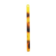 Pendente barra 40x2.5 mm - Squama di tartaruga - Marrone - Nero x1|raw }}