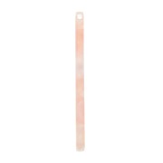 Pendente barra 40x2.5 mm - Squama di tartaruga - Rosa madreperla x1