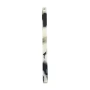 Pendente barra 40x2.5 mm - Squama di tartaruga - Nero - Bianco x1