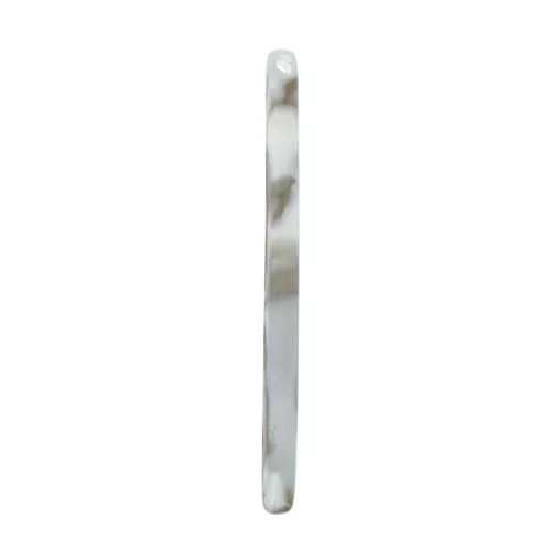 Pendente barra 40x2.5 mm -Squama di tartaruga - Marrone scuro Grigio madreperla x1