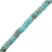 pietre semipreziose rondelles 4x2mm colorate regality - aqua terra jasper x20