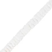 Perle di conchiglia Heishi 6 mm - Bianco x57cm
