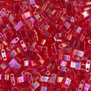 Miyuki Half Tila Beads 5x2.3x1.9mm HTL-254 - Trasparente Red AB x10g