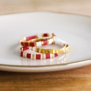 Miyuki Half Tila Beads 5x2.3x1.9mm HTL-254 - Trasparente Red AB x10g