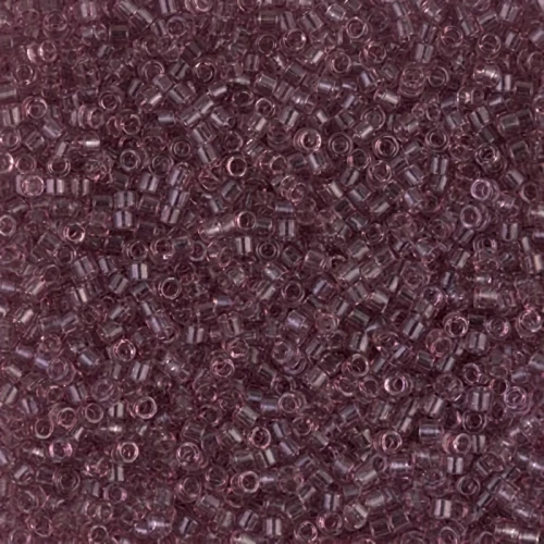 Miyuki Delica 11/0 DB0711 -  Trasparente Smoky Amethyst x8g