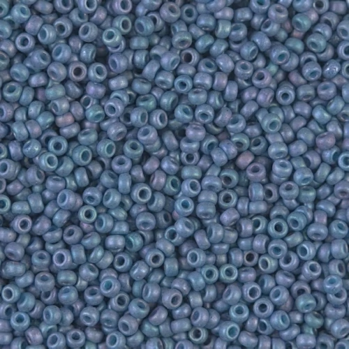 Rocaille Miyuki 11/0 2030 - Mat Metallic Steel Blue Luster x8g