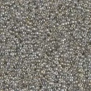 Rocaille Miyuki 15/0 1881 - Trasparente Silver Gray Gold Luster x8g