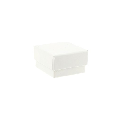 Scatolina di cartone per anello 5x5x3 cm - Bianco x1
