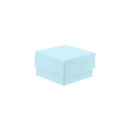 Scatolina di cartone per anello 5x5x3 cm - Blu cielo x1