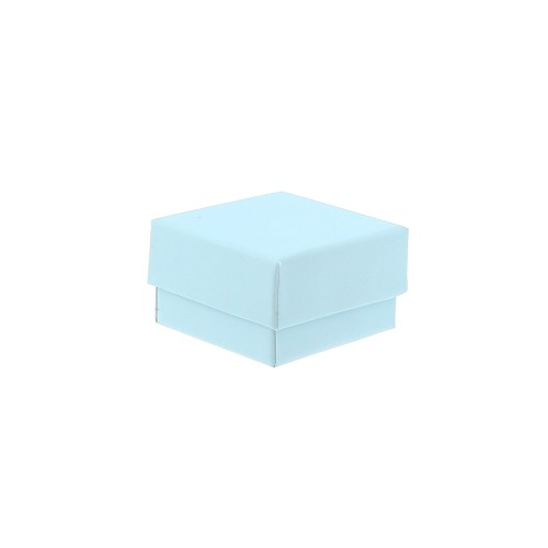 Scatolina di cartone per anello 5x5x3 cm - Blu cielo x1