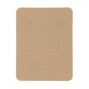 Kit di 30 supporti gioielli - 8x6 cm per orecchini e collane - Kraft|raw }}