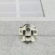 Espositore per gioielli 35x24x5 cm-24 scomparto - imitazione velluto - Grigio x1