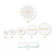 70 stickers sagoma per incisione ImpressArt x1