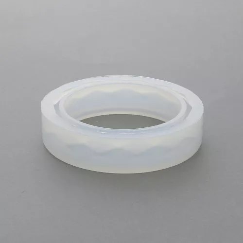 Stampo silicone per realizzare dei bracciali sfaccetati in resina 61x15x8.5 mm x1