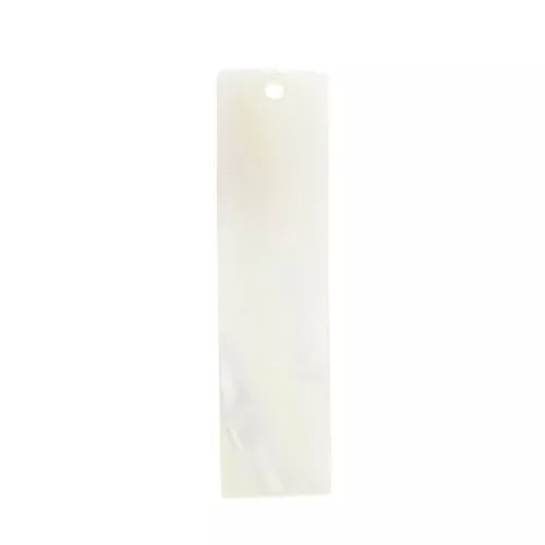 Pendenti rettangoli - zecchini - in madreperla 35.5x11 mm - Naturale x10