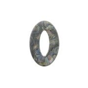 Pendente ovale 29x18 mm in acetato di cellulosa - Marmo Multicolore x1|raw }}