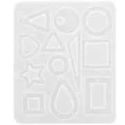 Stampo silicone per realizzare pendenti e intercalari scavati in resina x1