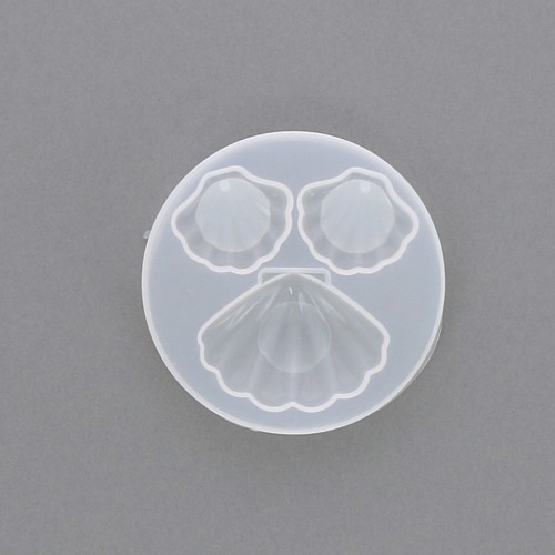 Stampo silicone conchiglia per realizzare pendenti e cabochon in resina x1
