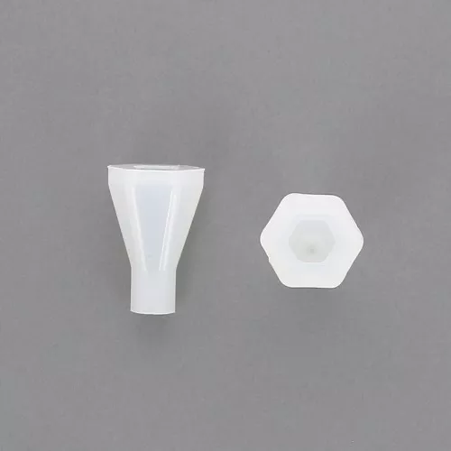 Stampo silicone esagone sfaccettato per realizzare pendenti in resina 36x23 mm x1