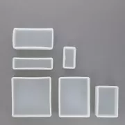 Stampi silicone per resina - cubi - carta stampata - kit 4