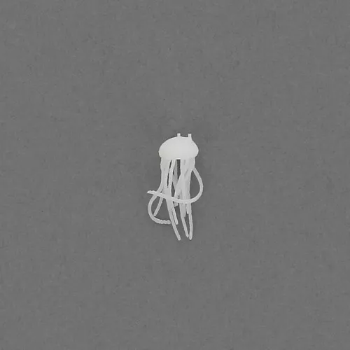 Medusa in plastica 11 mm per accessori e bijoux resina di inclusione - Bianco x1