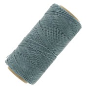 Bobina di filo cerato Linhasita per micro macramè 1 mm - Blu grigio (549) x168m|raw }}