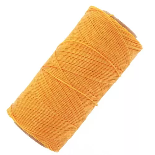 Bobina di filo cerato Linhasita per micro macramè 0,75 mm - Zafferano (274) x228m