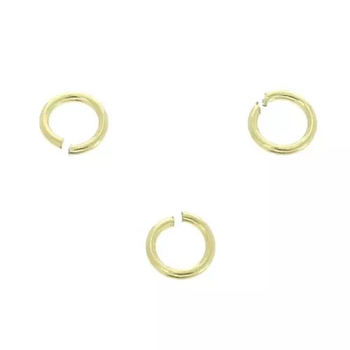 Anellini aperti mm. 2.5x0.4 in Gold filled x50