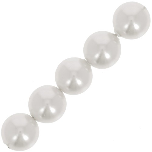 Perline PureCrystal 5810 mm. 4 White Pearl x20