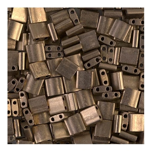 Miyuki Tila Beads 5x5x1.9 mm TL-2006 - Mat Metallic Dark Bronze x10g
