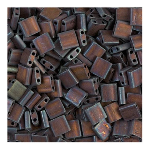 Miyuki Tila Beads 5x5x1.9 mm TL-2005 -Mat Met Dark Raspberry Iris x10g