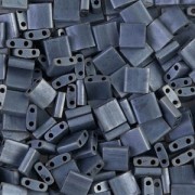 Miyuki Tila Beads 5x5x1.9 mm TL-2001 - Mat Gunmetal x10g|raw }}