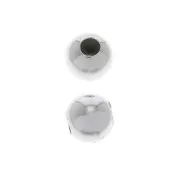Stopper Bead 6 mm con un foro 2 mm in Argento 925 x1