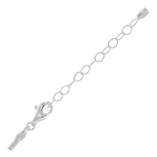 Chiusura aragosta da 11 mm con estremità svitabile per cordoncino da 1,5 mm - Argento 925 x1
