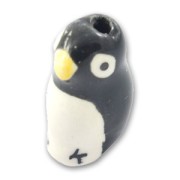 Pinguino in ceramica mm. 20x12 Nero|raw }}