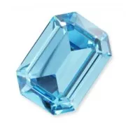Cabochon PureCrystal 4610 Rettangolo mm. 14x10 Aquamarine