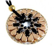 Perline in vetro Amos® di Puca® 5x8mm Crystal Gold Spotted x10g