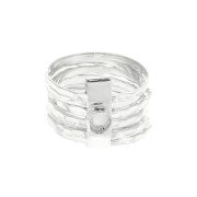 Anello per cabochon 4 mm - Dimensione 50 - Argento 925 x1