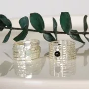 Anello per cabochon 4 mm - Dimensione 50 - Argento 925 x1