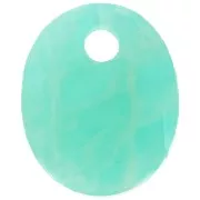 zecchino ovale 12x10 mm Pietra Gemma - Amazonite x1